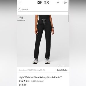 FIGS Black Scrub Pants